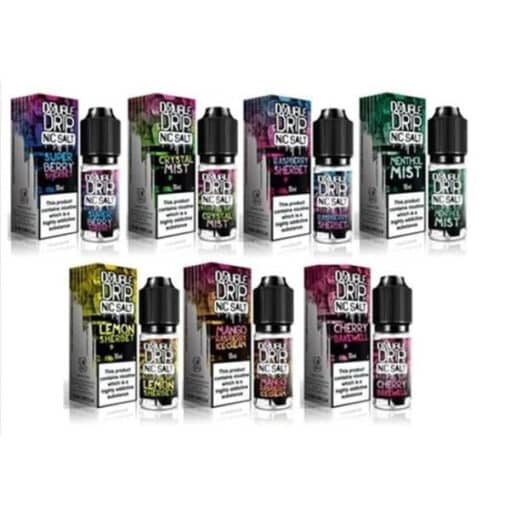 20Mg Double Drip 10Ml Flavoured Nic Salts E Liquid