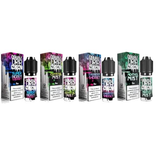 10Mg Double Drip 10Ml Flavoured Nic Salts E Liquid