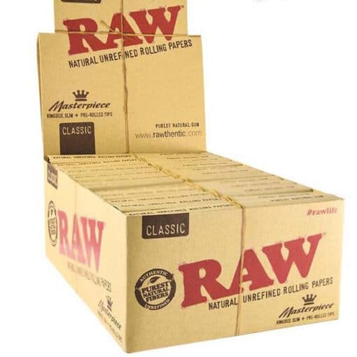 Raw Classic King Slim Tips 24Pk