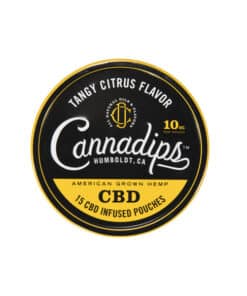 Cannadips 150mg Tangy Citrus CBD Snus Pouches