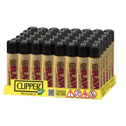 48 Clipper Raw Printed Refillable Lighters