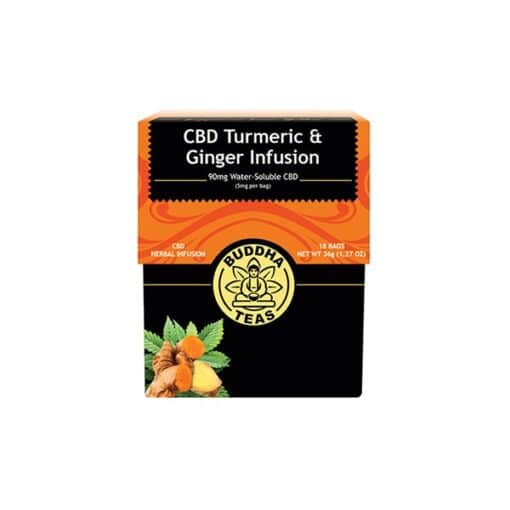 Buddha Teas 5Mg Cbd Tea Bags - Turmeric &Amp; Ginger Infusion