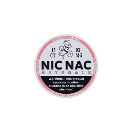 3Mg Nic Nac Naturals Nicotine - 15 Lozenge Tablets