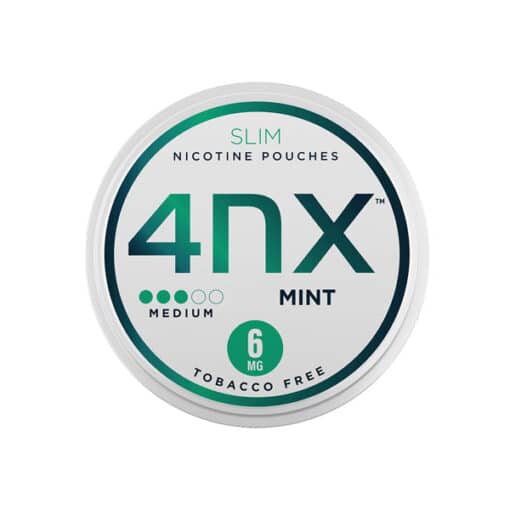 4Nx 6Mg Mint Slim Nicotine Pouches 20 Pouches