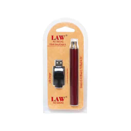 Law No Smoke 1100Mah Vape Battery &Amp; Usb Charger