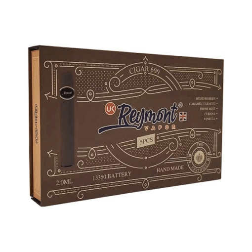 20Mg Reymont Cigars 600 Gift Box 5 Pack - 3000 Puffs