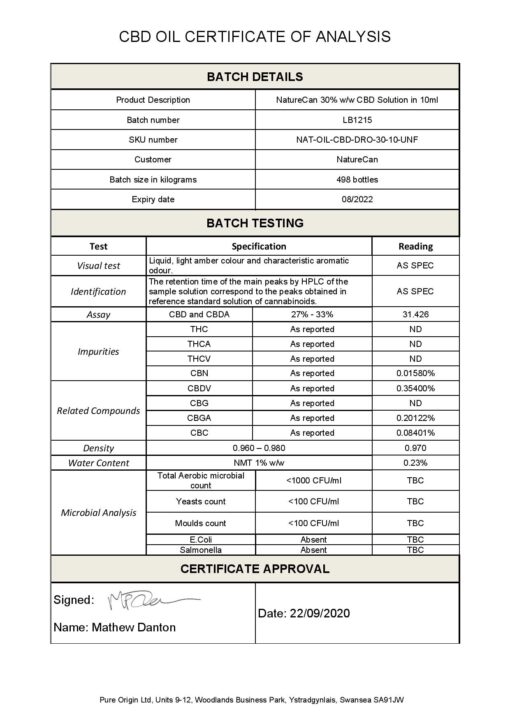 Naturecan 3000Mg Cbd Oil 10Ml