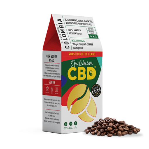 Equilibrium Cbd 100Mg Full Spectrum Whole Coffee Beans - 100G