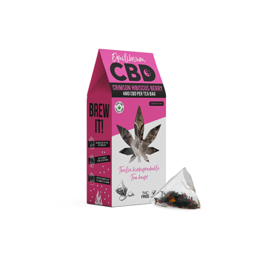 Equilibrium Cbd Full Spectrum Crimson Hibiscus Berry Tea Bags Box Of 12