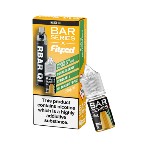 20Mg Bar Series X Fitpod Rbar Qi Refillable Disposable Vape &Amp; 10Ml Nic Salt - 6000 Puffs