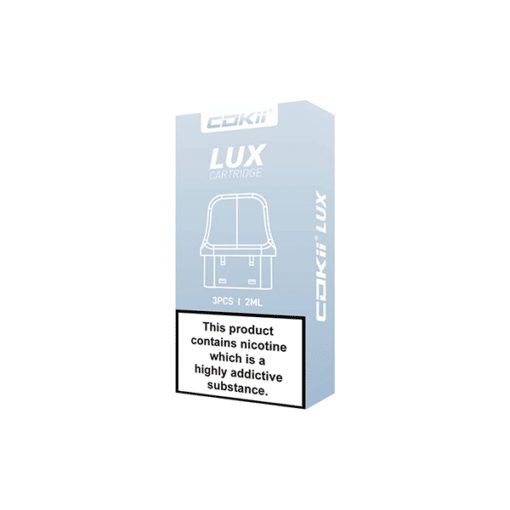 Cokii Lux Replacement Pods 3 Pack 2Ml (0.6Ohm, 0.8Ohm, 1.0Ohm)