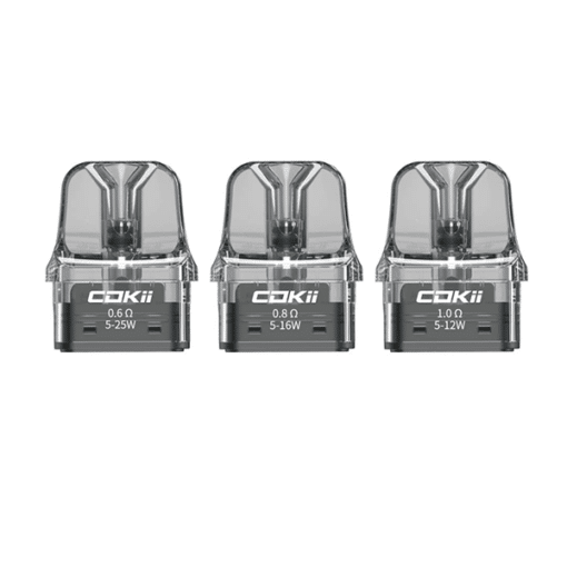 Cokii Lux Replacement Pods 3 Pack 2Ml (0.6Ohm, 0.8Ohm, 1.0Ohm)