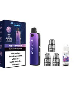 Hayati X4 Refillable Pod Vape Kit  Includes 1X Nic Salts 20mg + 3x Refillable Pods