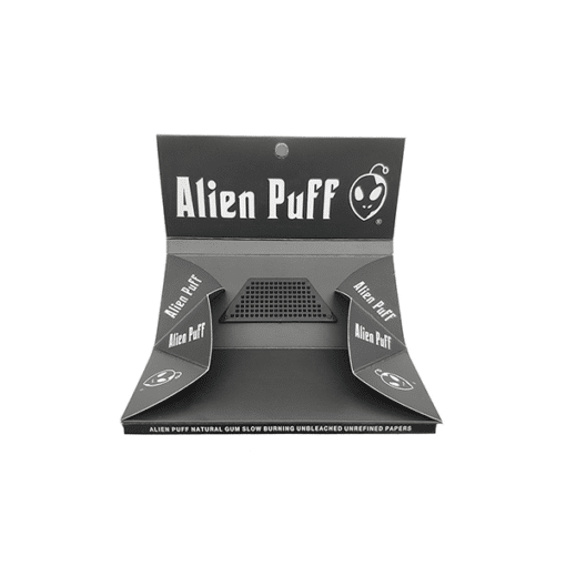 Alien Puff 4-In-1 Kingsize Brown Papers, Filter Tips, Rolling Tray &Amp; Grinder 12 Booklets (Hp2401-Ap)