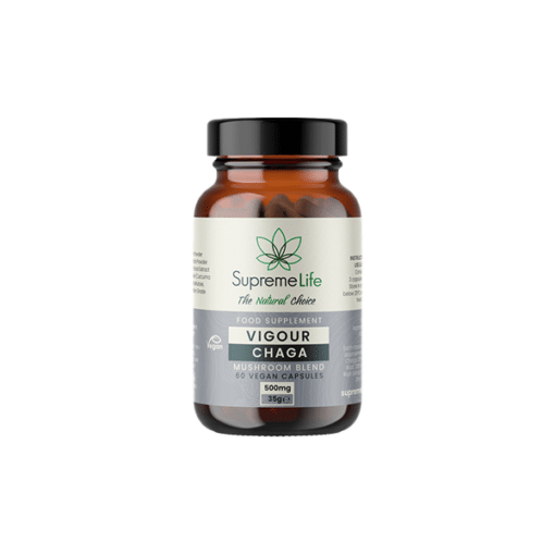 Supreme Life 500Mg Vigour Chaga Vegan Capsules  - 60 Capsules