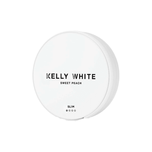 8Mg Kelly White Slim Medium Sweet Peach Nicotine Pouches - 20 Pouches