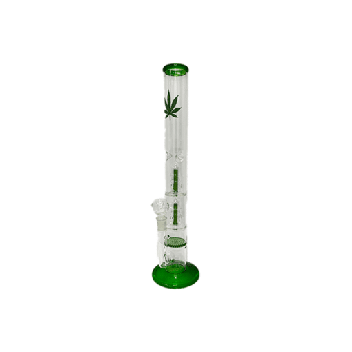 18&Quot; Large Percolator Glass Bong Leaf Mixed Designs -Gs1534 - Gb90