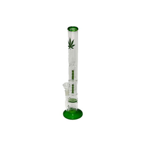 18&Quot; Large Percolator Glass Bong Leaf Mixed Designs -Gs1534 - Gb98