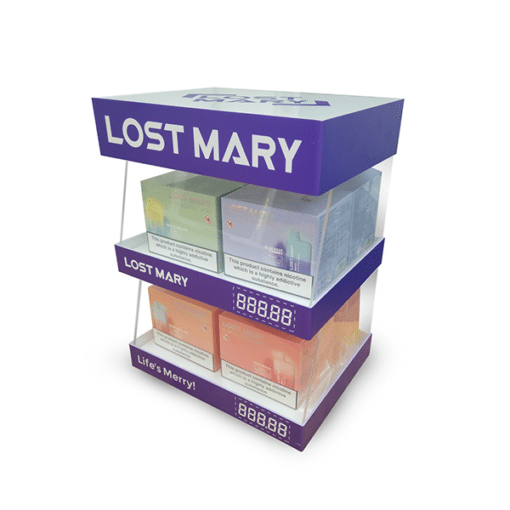 20Mg Lost Mary Disposable 2 Tier Display Unit