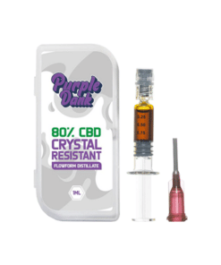Purple Dank 60% CBD Crystal Resistant Flowform Distillate - 1ml (BUY 1 GET 1 FREE)