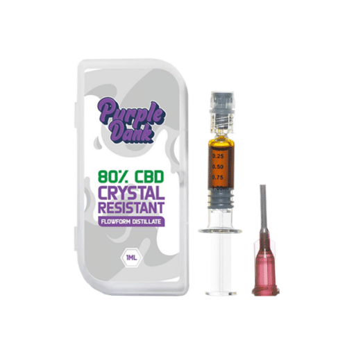 Purple Dank 60% Cbd Crystal Resistant Flowform Distillate - 1Ml (Buy 1 Get 1 Free)