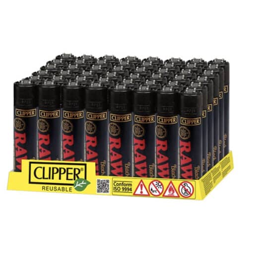 48 Clipper Raw Printed Refillable Lighters