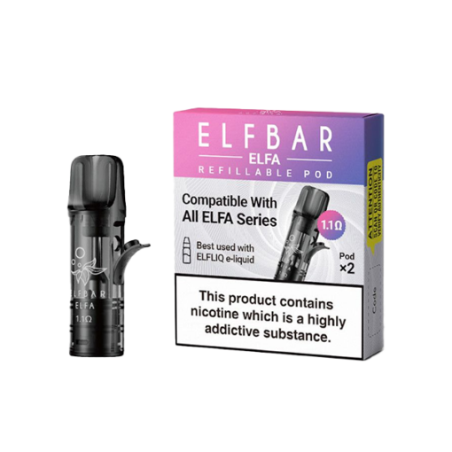 Elf Bar Elfa Empty Refillable Pods 2Ml - 2 Pcs