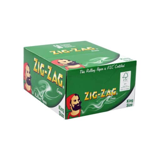 Zig-Zag Green King Roll Papers